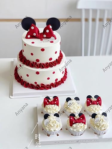 Miniatura 3 de Juego de cortador de corbatín de lazo, molde de impresión de galletas, cortador de plástico, fondant, pasta de azúcar, herramientas de modelado para