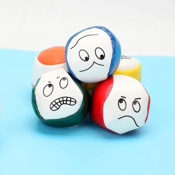 BUKLUKE Balle de Jonglage, 5 Pcs Jeux de Balle pour Enfants, Educational Balle Chamboule Tout, Jeux Au Balle Jonglerie pour Intérieur et Extérieur - 5
