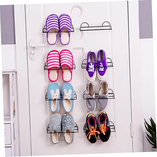 Miniatura 9 de Zerodeko Clips para ramo de botellas de vino, zapatero de dos niveles, zapatero colgante de una sola capa, zapatero para colgar en la pared, estante