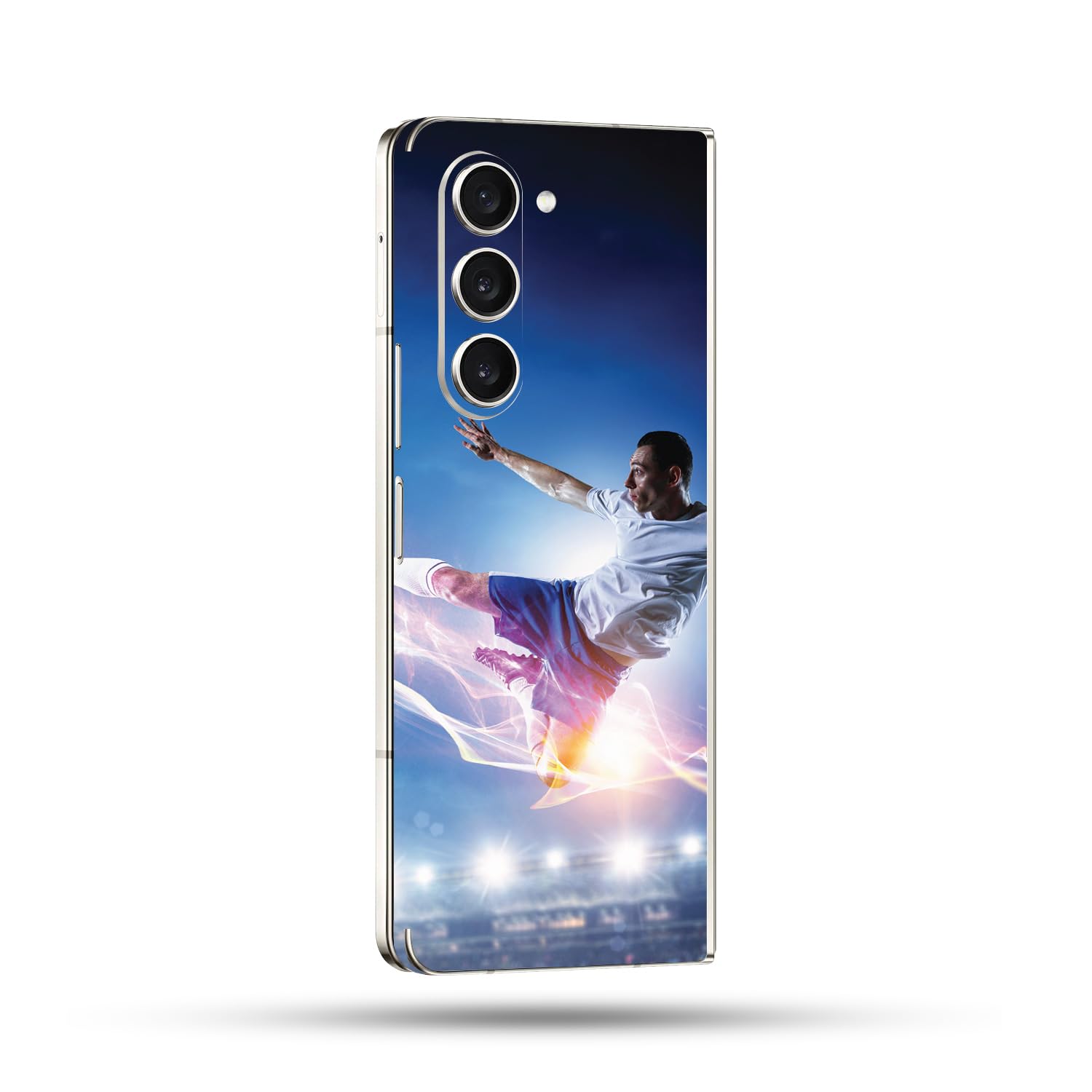 MightySkins Skin Compatible with Samsung Galaxy Z Fold 5 Full Wrap - Super Kick | Protective, Durable, and Unique Vinyl Decal wrap Cover | Easy to Apply, Remove, and Change Styles | Made in The USA