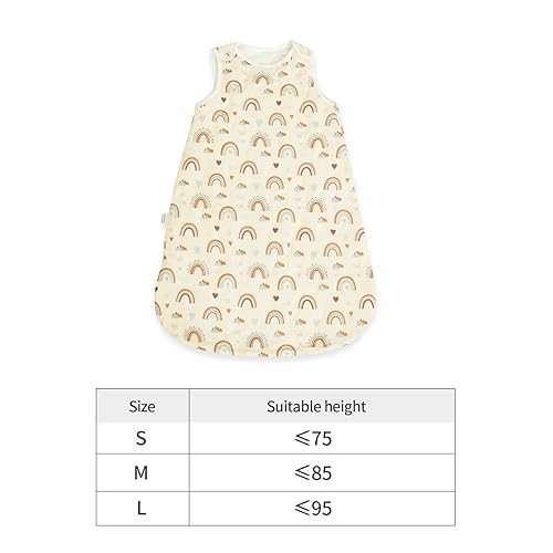 Miniatura 8 de Saco de dormir de algodón para bebé recién nacido de 6 a 12 meses, 2.5 tog, saco de dormir grueso y cálido de algodón para bebés de 0 a 3 años (M)