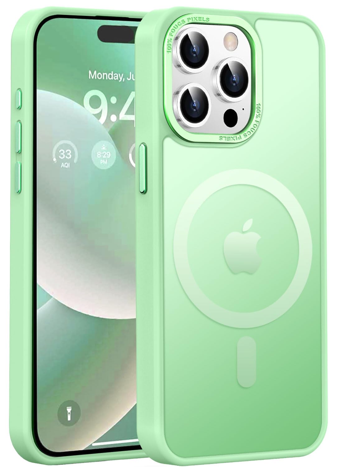 Newfuture Strong Magnetic Compatible with iPhone 17 Pro Case [13 FT Military Drop Protection] [Compatible with Magsafe] Slim Translucent Matte Shockproof with Anti-Fingerprint Phone Case, Tender Pink — view 93