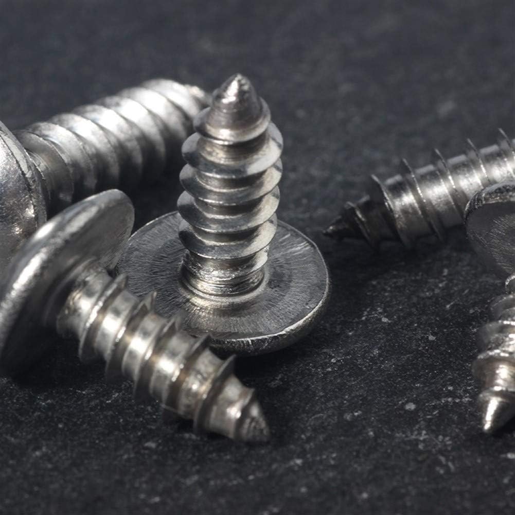 screw Steel Screw assorted screws sheet metal scre M4 304 Stainless Steel Cross Truss Head Cross Recessed Mushroom Self Tapping Screws Wood SS26 (Color : 8mm, Size : M4 (20Pcs)) ( Color : 25mm , Size