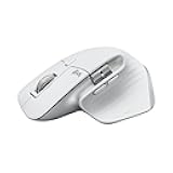 MX Master 3S for Mac - Wireless Bluetooth Mouse with Ultra-Fast Scrolling, Ergo, 8K DPI, Quiet Clicks, Track on Glass, Customization, USB-C, Apple, iPad - Pale Grey