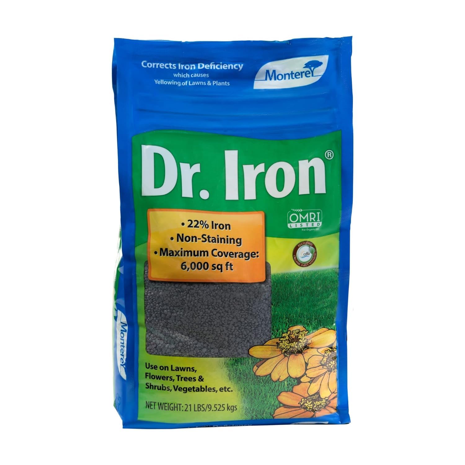 Monterey Dr. Soil Acidifier Granules Iron and Elemental Sulfur Acidic Fertilizer, 21 lb