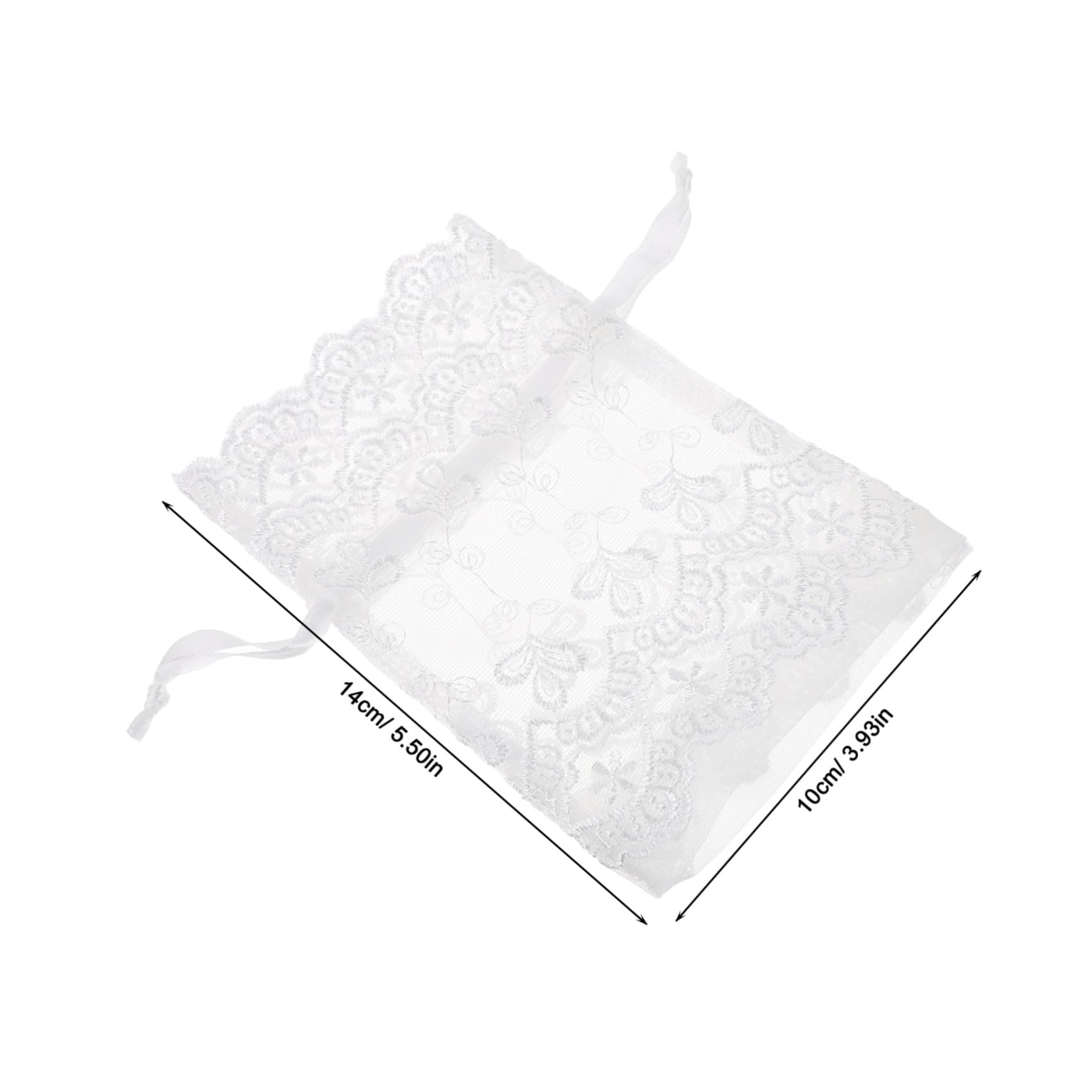25 Stück Netzbeutel Als Partygeschenk Geschenktüten Kleine Feine Netztasche Weihnachts-mesh-kordelzugbeutel Organzabeutel Mit Kordelzug Weiße Organzabeutel Mesh-goodie-bag White