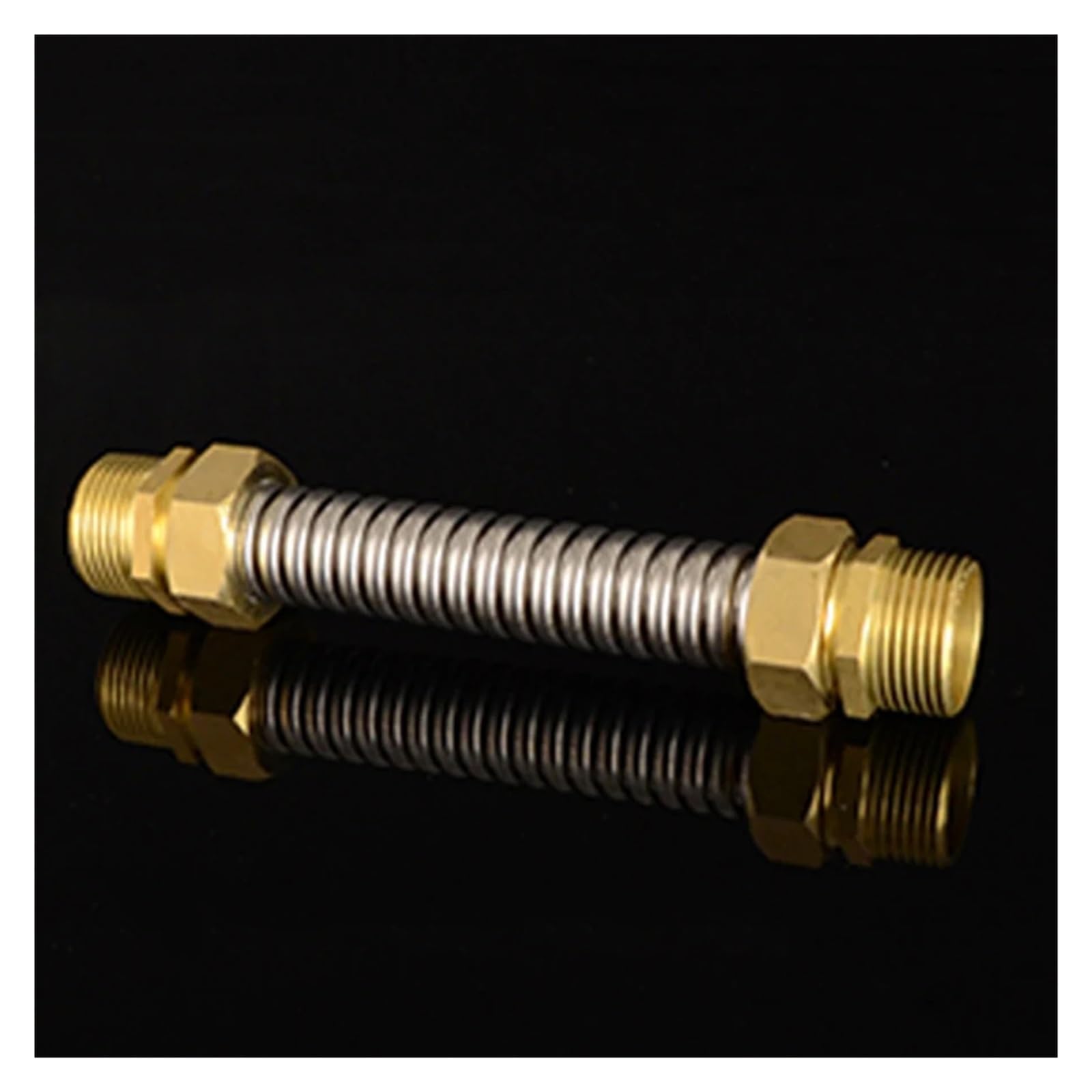 Fuelle de acero inoxidable 304 de rosca macho de cobre de 1/2 ", 3/4" y 1 "para unidad de bobina de ventilador, manguera de entrada de agua for aire acondicionado Central(DN25 l 1,50cm)