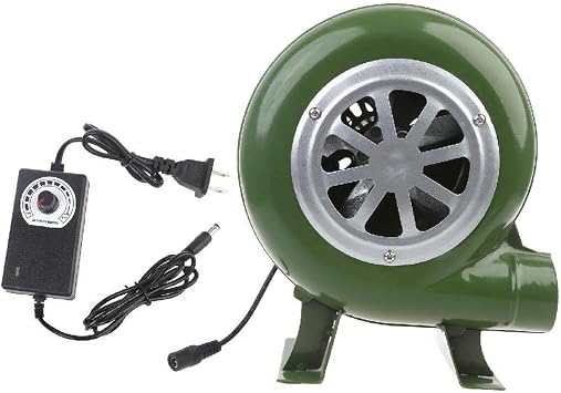 Electric Blower Fan Barbecue Fan 100v 220v Mini Blacksmith Forged Blower with Speed Adapter AC100-240V Iron Plug Adapter BBQ Small Centrifugal Blower Home Blower