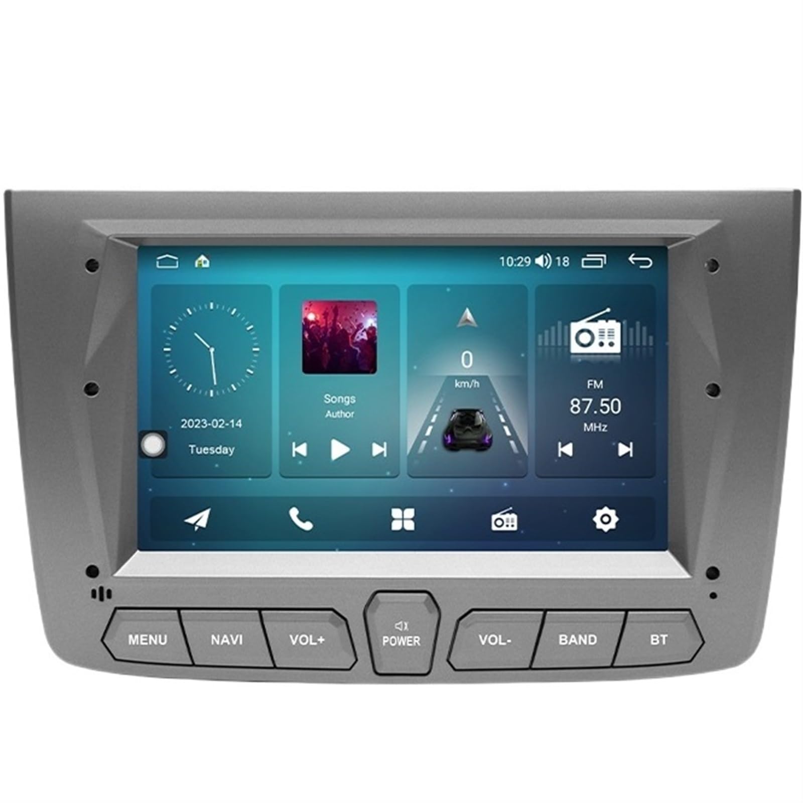 Nawigacja satelitarna Odtwarzacz radia samochodowego Wifi AI głosowa nawigacja GPS(2GB RAM 32GB ROM)