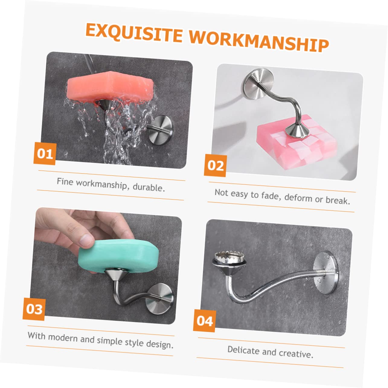 PLAFOPE 2piezas Soporte Magnético De Jabón Inoxidable para Baño y Cocina Jabonera De Pared Sin Perforación Estante De Drenaje para Jabón Barra Accesorio Práctico y Ventilado