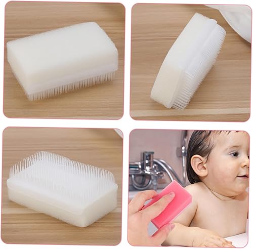 Miniatura 4 de Wilbarger Cepillo de terapia para procesamiento sensorial para niños, cepillos sensoriales de cerdas de esponja, paquete de 2 unidades, color blanco
