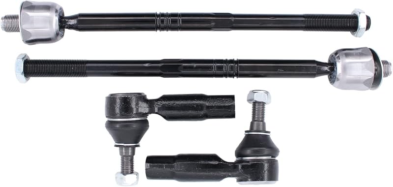 Front Inner and Outer Left Right Steering Tie Rod End | for Audi A3 Q3 S3 VW CC Golf Eos GTI Jetta Passat Rabbit 2006-2019