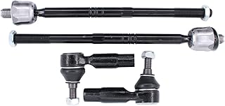 Front Inner and Outer Left Right Steering Tie Rod End for Audi A3 Q3 S3 VW CC Golf Eos GTI Jetta Passat Rabbit 2006-2019