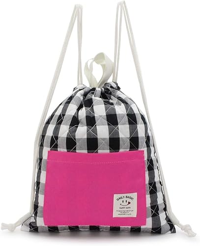 Amazon カノンコード ギンガムチェック ナップサック キルティング 子供 キッズ 男の子 女の子 Mskzn621 ピンク レッスンバッグ