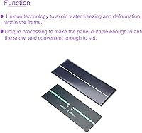 Vista 5 de DMiotech Paquete de 5 mini celdas de panel solar de 6 V 250 mA 6.496 in x 2.559 in para proyectos de energía eléctrica de bricolaje