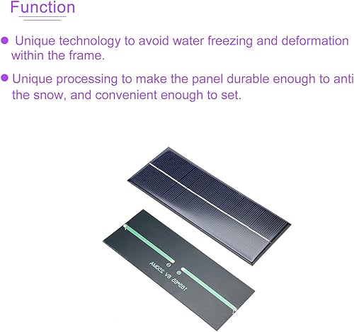 Miniatura 5 de DMiotech Paquete de 5 mini celdas de panel solar de 6 V 250 mA 6.496 in x 2.559 in para proyectos de energía eléctrica de bricolaje