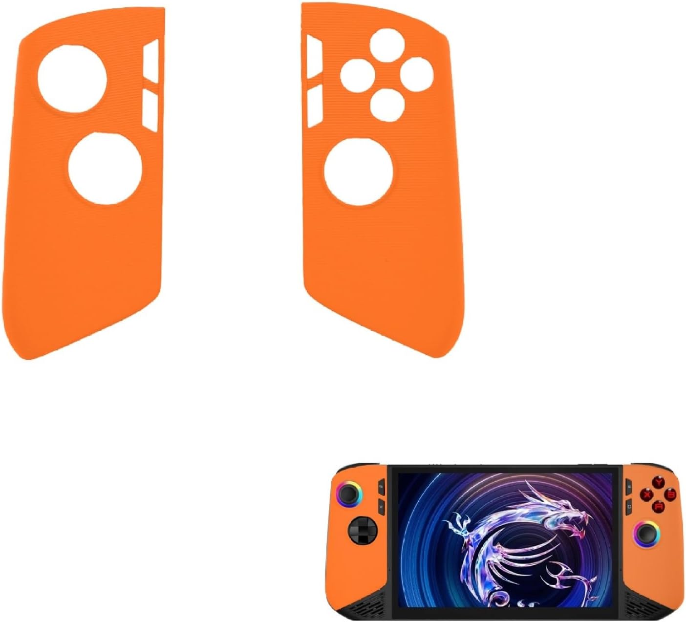 Handheld Console Grip Case Top Cover for MSI Claw 8 AI+,Anti-Detachment Shockproof Protective Shell with Ergonomic Grip PLA Material (White) image 3