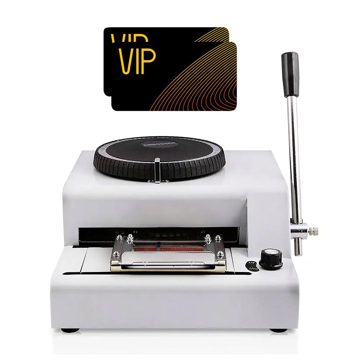 Manual Card Embossing Machine, Card Embosser Printer, Embossed Coding Machine, 72 Built-in Characters, Long-term Use, No Electricity Required, For Vip Id Card Credit Card Printing