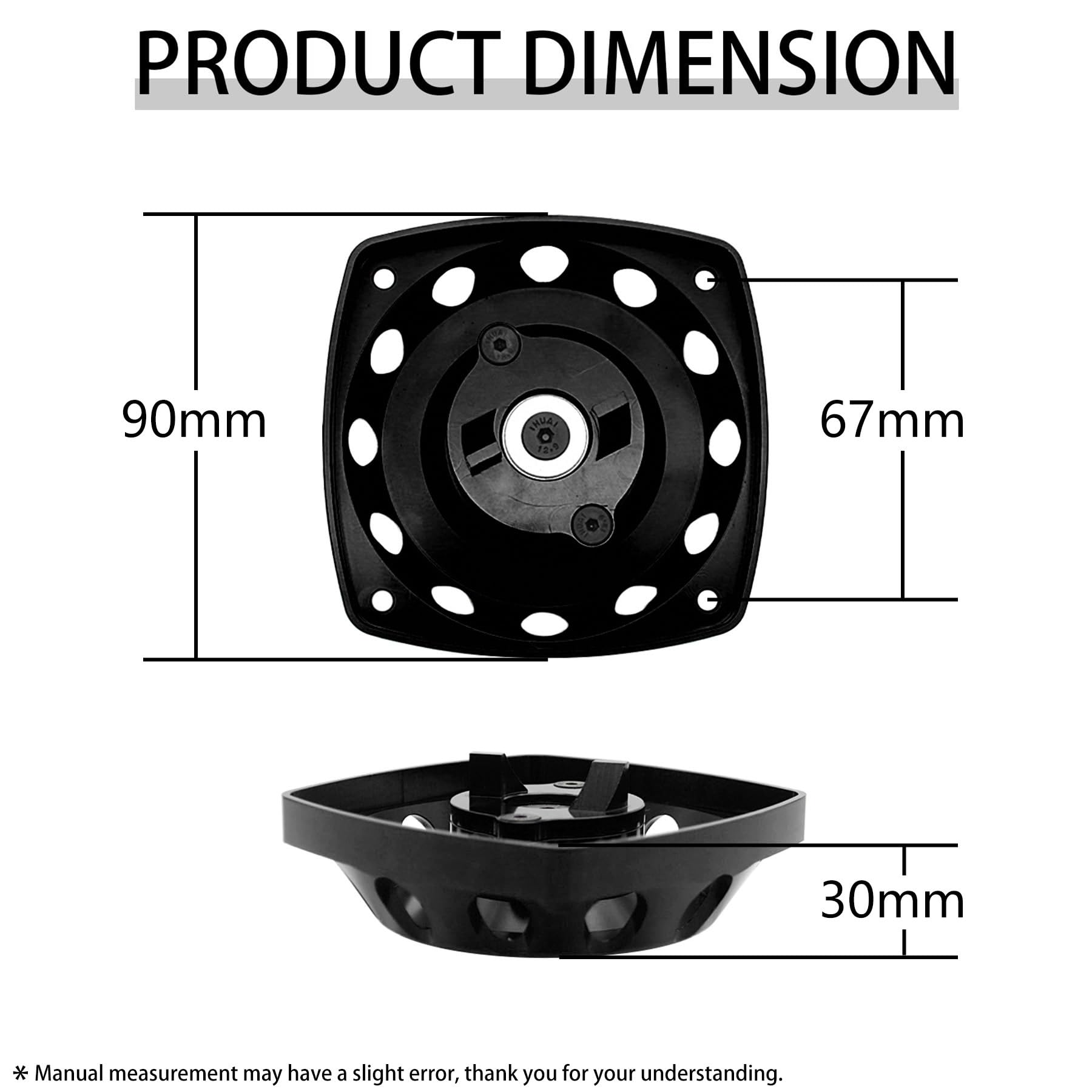 Rotor eléctrico CNC de aluminio RC arrancador para motores de 23-30.5CC 1/5 HPI Rovan BAJA LOSI RC piezas de coche (negro)