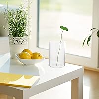 Vista 5 de Veemoon 3 jarrones cilíndricos de vidrio, candelabros transparentes para escritorio, floreros de mesa de boda, centros de mesa, decoración de jarrón