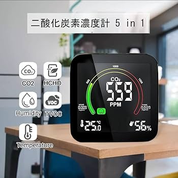 温度湿度co2 pm2.5お手軽モニター Amazon.co.jp: Qingping 空気質モニター 2 室内の空気質計測器