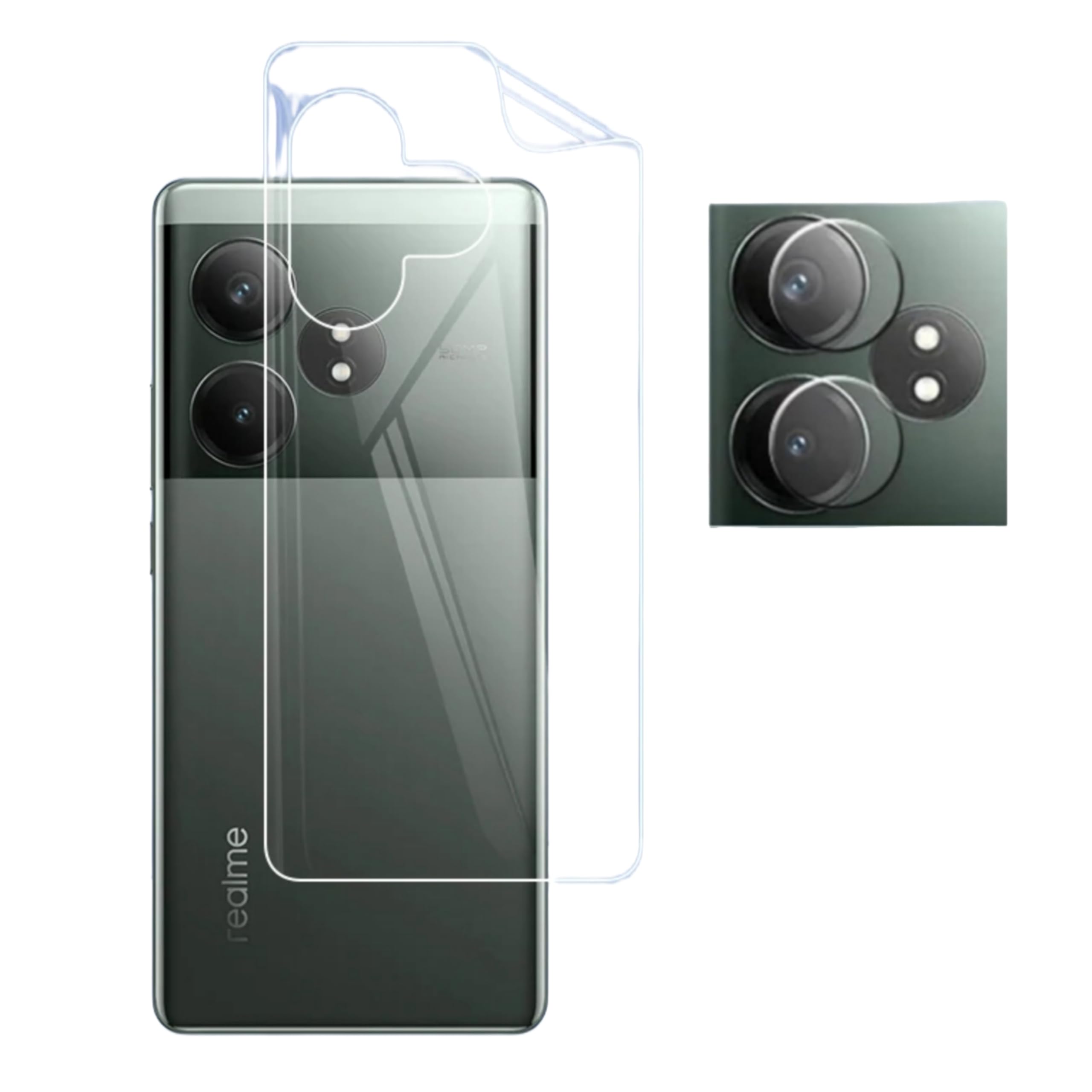 AYRA Back Tempered glass With Camera lens protector For Realme GT 6T 5g And Easy Installation Kit, (Pack of 1) (B0D8ZYLT5C) Amazon Price History, Amazon Price Tracker