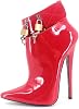 BeAUZQ 7inch High Heel Stripper Club Dancing Shoes Lockable Ankle Boot Sexy Pointed Toe Fetish High Heel Padlocks Cosplay Pumps Shoes Size 36-46