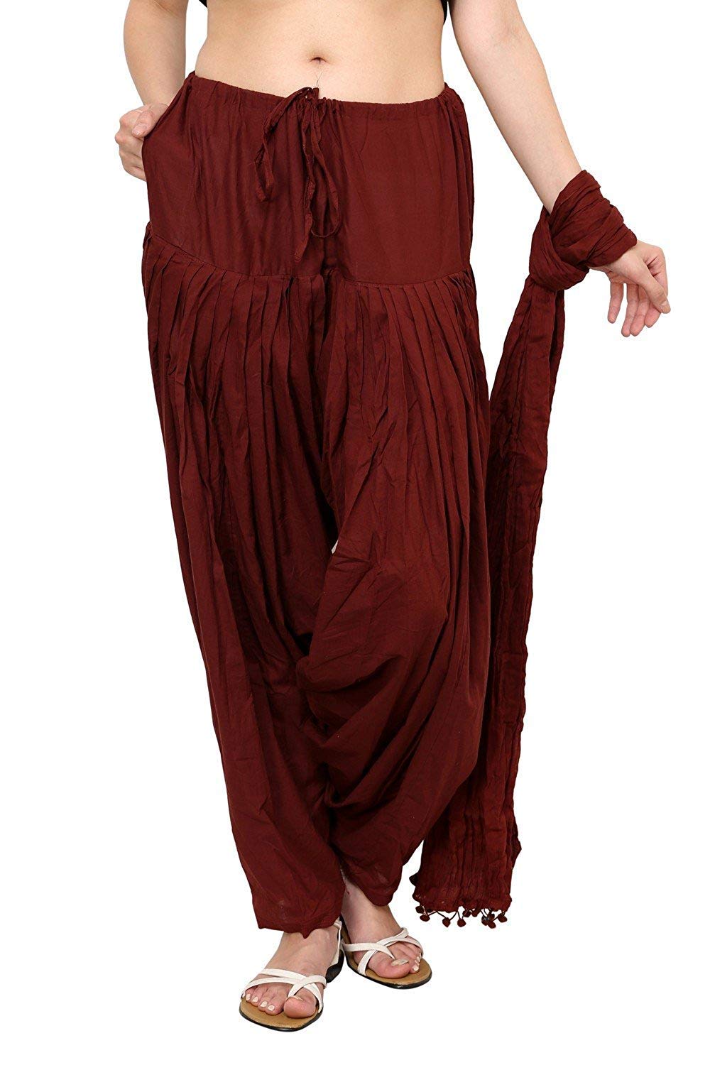 b9 store Woman's Cotton Patiala Salwar with Dupatta (Free-Size)-picture-43
