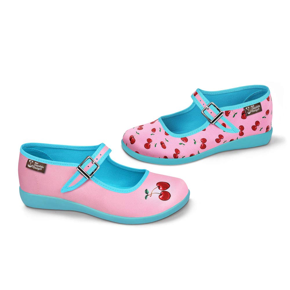 Hot Chocolate Design Chocolaticas Women's Mary Jane Flat: 6 Cherry Pink