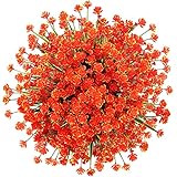 GREENRAIN 6 Bundles Artificial Flowers Lotus Outdoor Fake Flowers for Decoration UV Resistant No...