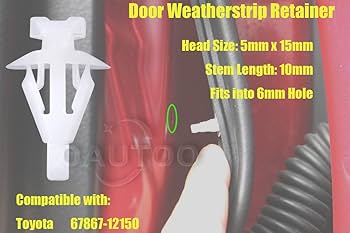 Amazon.co.jp: OAUTOO ドアウェザーストリップ リテーナークリップ 50