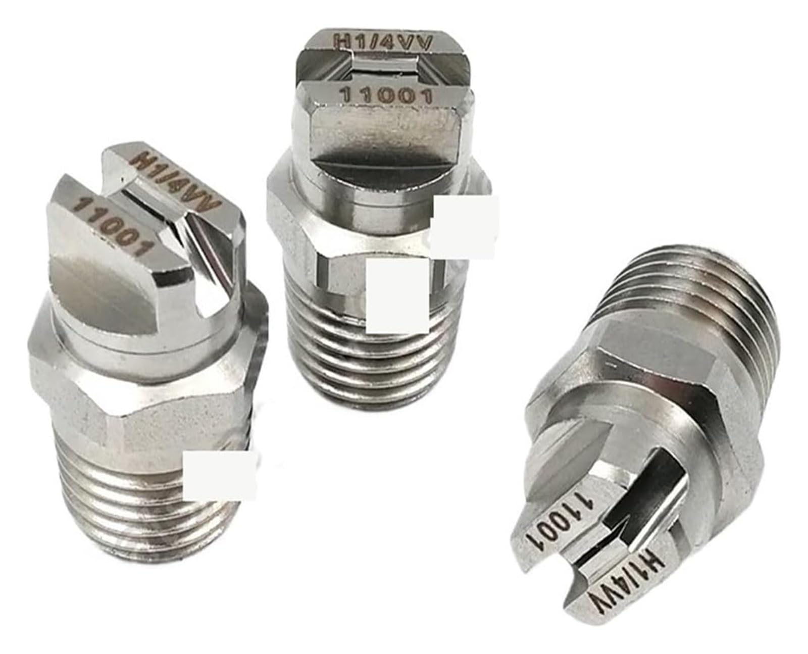 Flat Fan Spray Tip, Flat Fan Nozzle SS304 HVV 50 Degree 1/8 and 1/4 inch(Flow 015 (0.79mm),1 of 8)