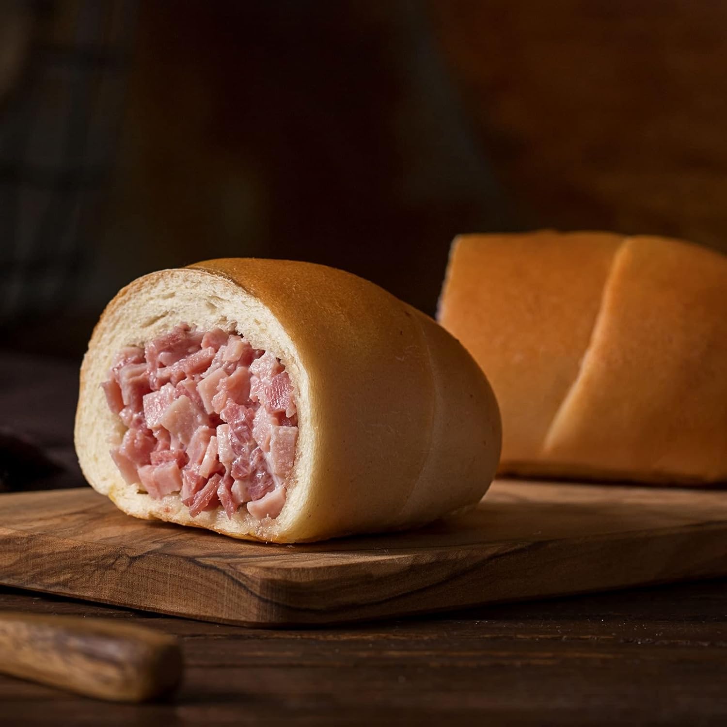 Tio Simon Ham Filled Pre-Cooked Mini Cachitos - Latin-American Food for Breakfast and Snacks; 6 Units per Pack (16.8 Ounces or 476 Grams)