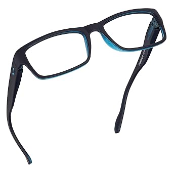 Readerest Blue Light Blocking Reading Glasses Blue, 1.50 Magnification Computer Eyeglasses With Thin Reflective Lens, Antiglare, Eye Strain, UV Protection, Stylish For Men And Women