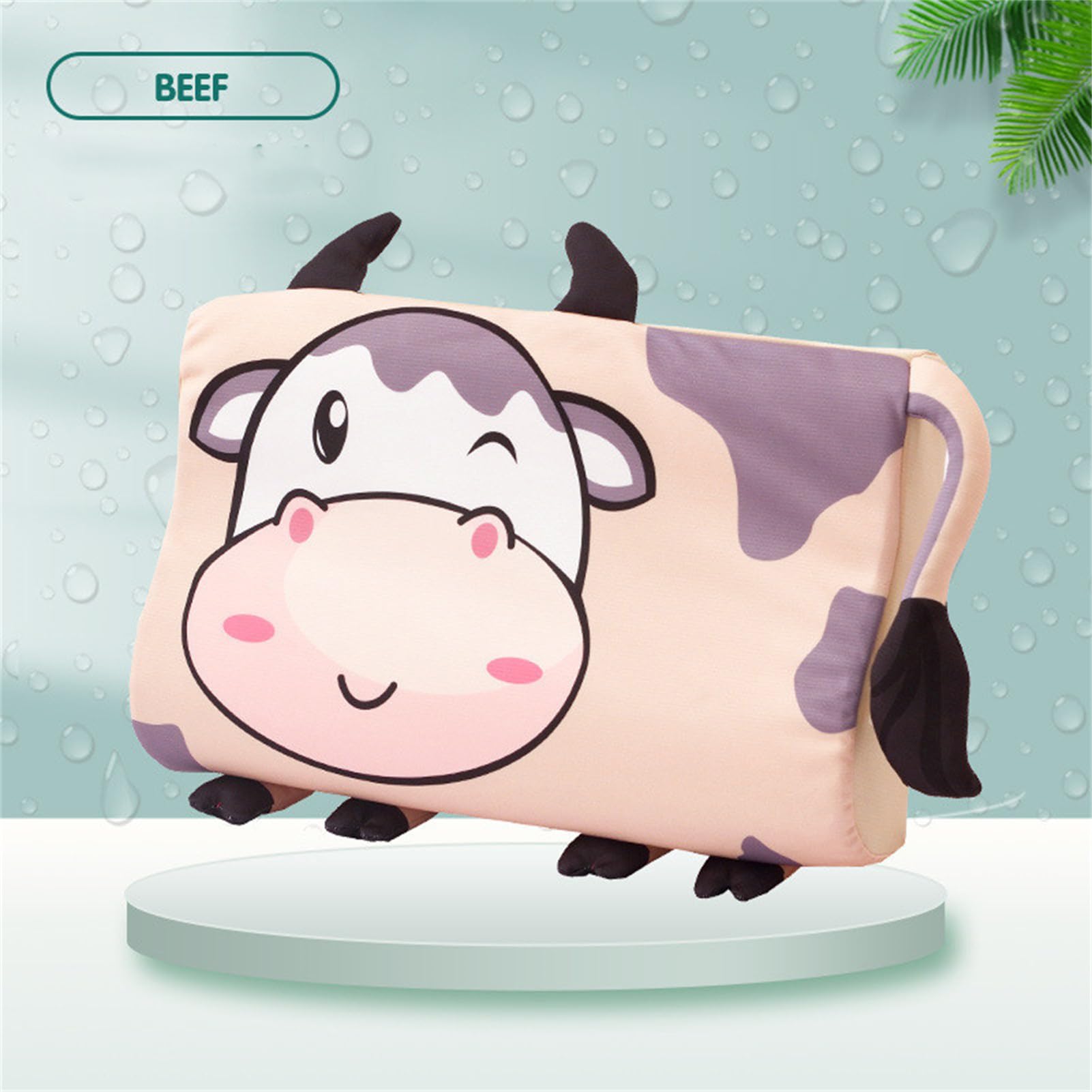 Oreiller Pour Enfant,45 X 27 X 6cm Cale-têtes Pour Sièges Auto Pour Petit Coussin Pour La Crèche, La Maternelle Pour Les Voyages, Petit Coussin Pour La Peau, Oreiller Ergonomique Dessin Animé