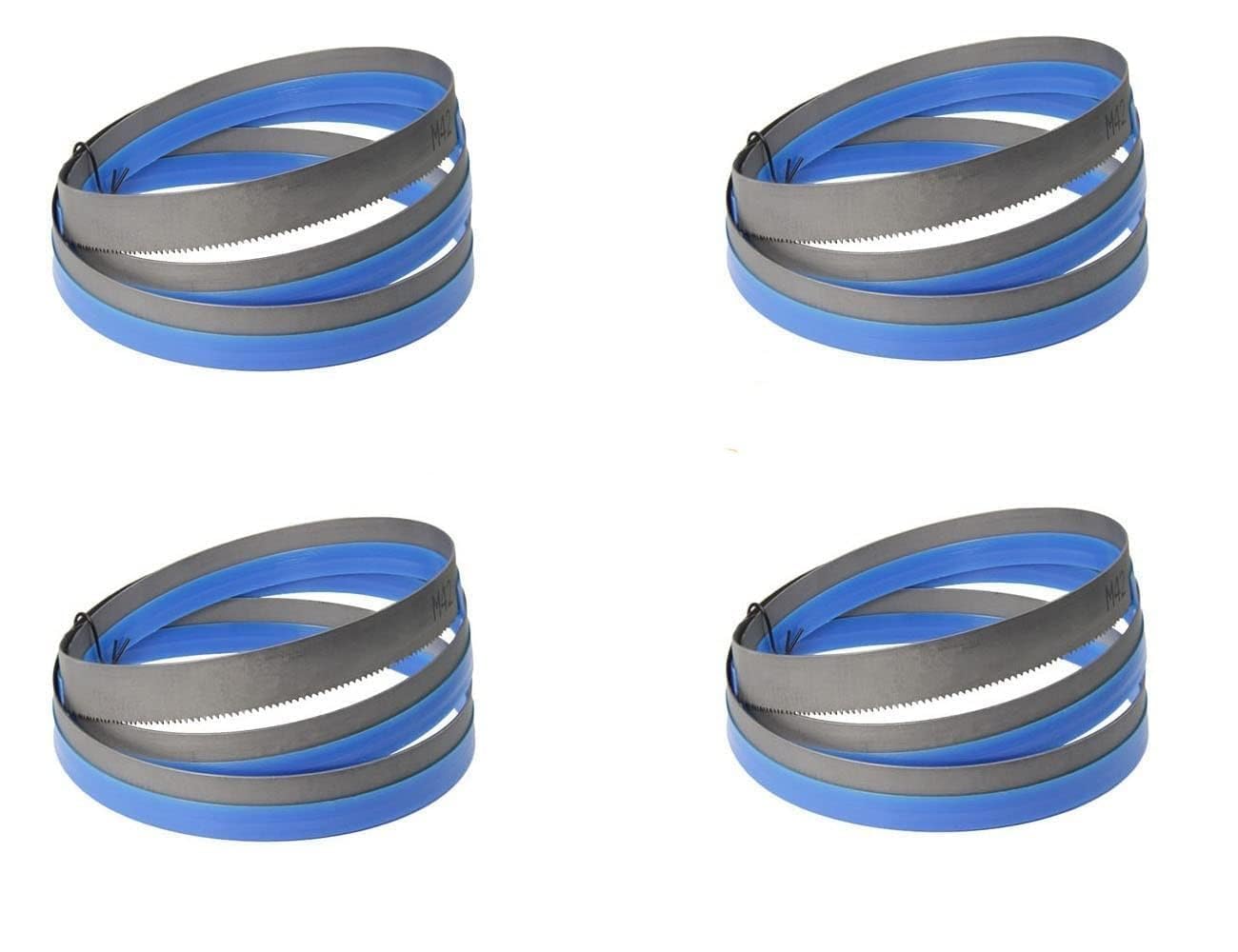 Juego de 4pcs, Hojas De Sierra De Cinta 1140x13x0.6mm de Metal 10/14 dientes Bimetálico M42