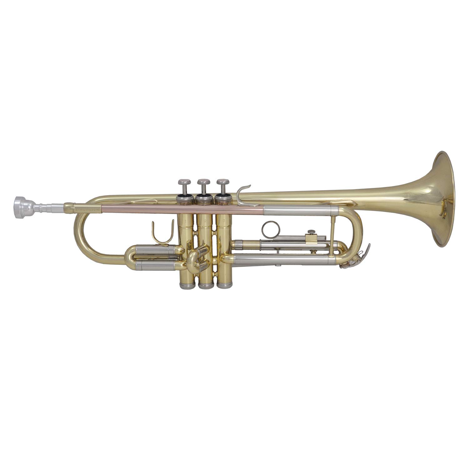 Trompette en sib TTR-171 en laiton - complète avec embouchure, étui, accessoires + méthode de trompette « Trumpet Basics »
