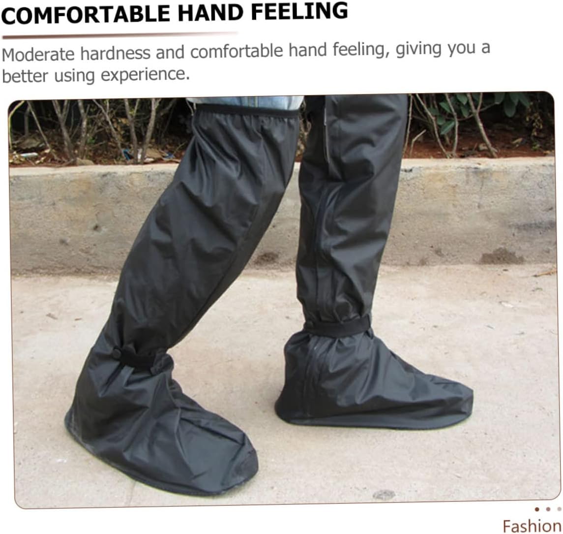 1pair Shoe Covers for Rain Non-slip Reusable Protective Covers for Outdoor Use above Knee for Enhanced Coverage