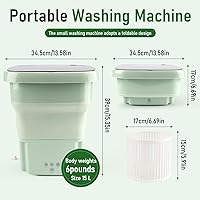 Vista 5 de Portable Washing Machine, 15L Upgraded Large Capacity Foldable Mini Washer, Small Washing Machine for Apartments Travel Laundry Camping RV Dorm