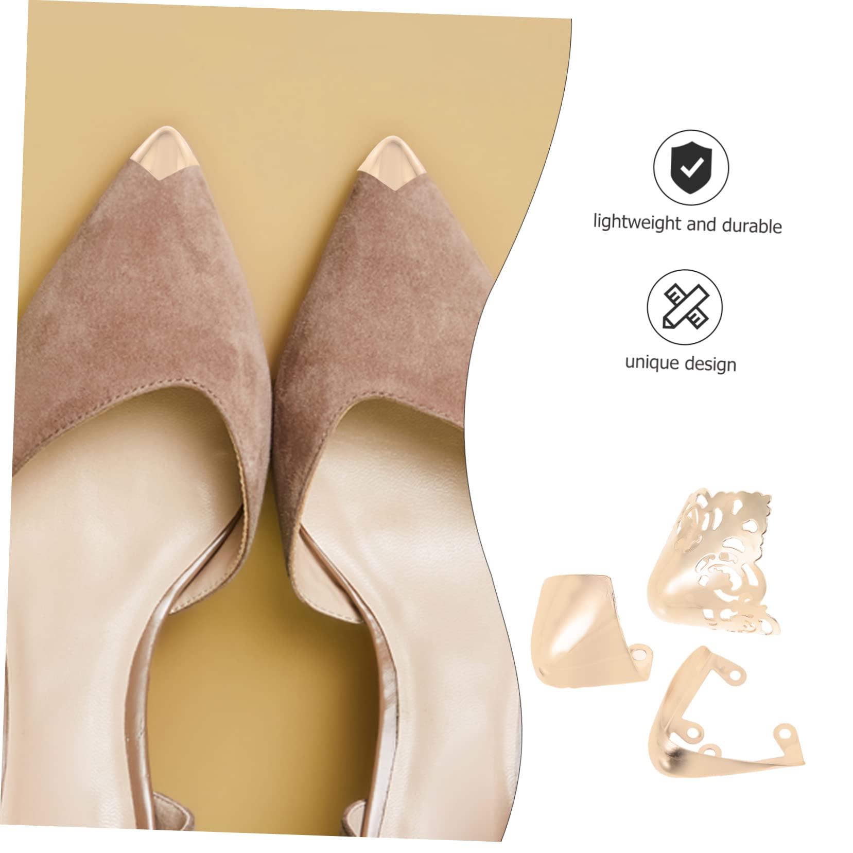 SOIMISS 10paia Copripunta Protettivo Per Scarpe Con Di Design Elegante e Resistente Copertura Per Punta Scarpe Per Protezione e Stile