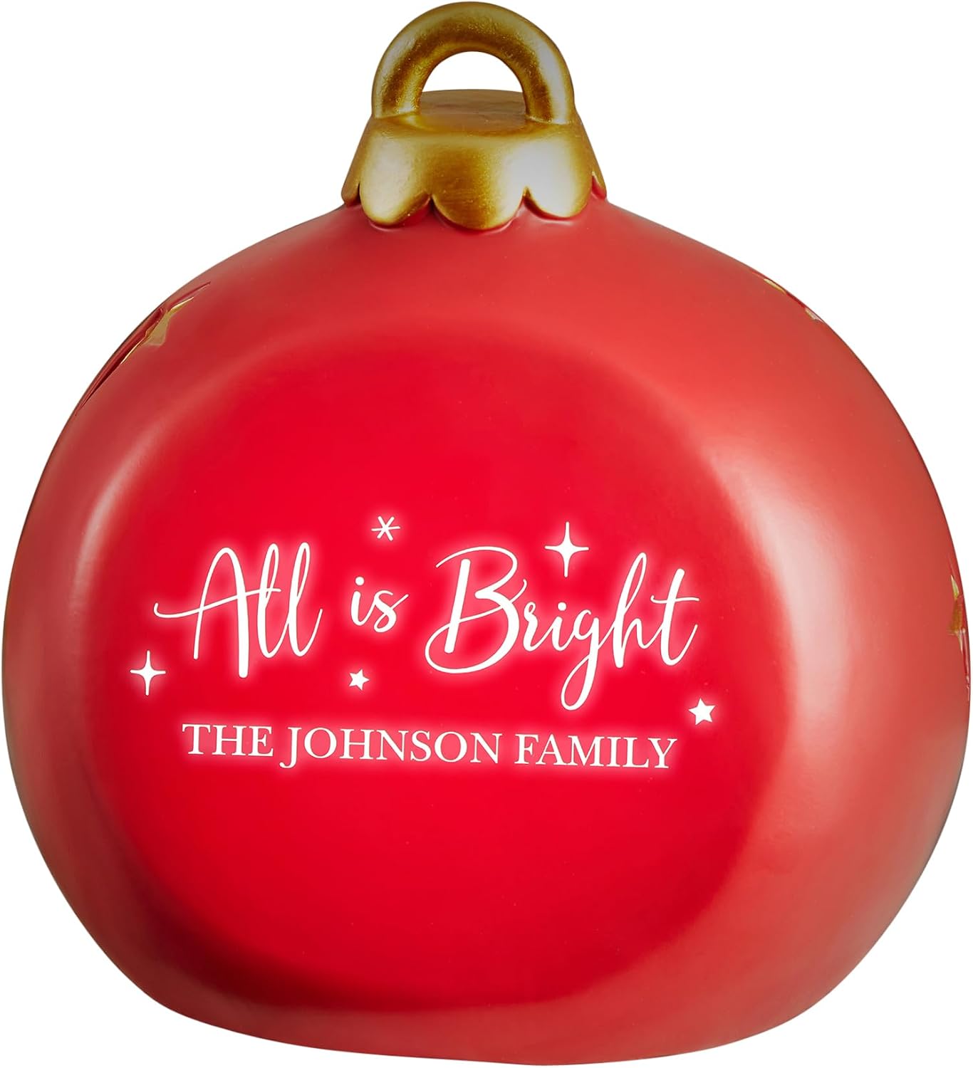 Personalization Universe All is Bright Personalized Light Up Resin Table Top Ornament