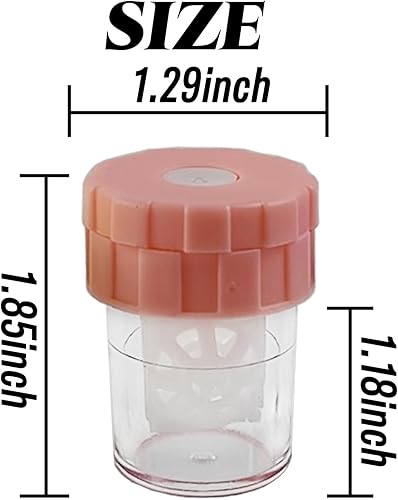 Miniatura 2 de Limpiador manual para lentes de contacto, contenedor de limpieza de lentes para uso diario, fundas para lentes de contacto, kit de almacenamiento de