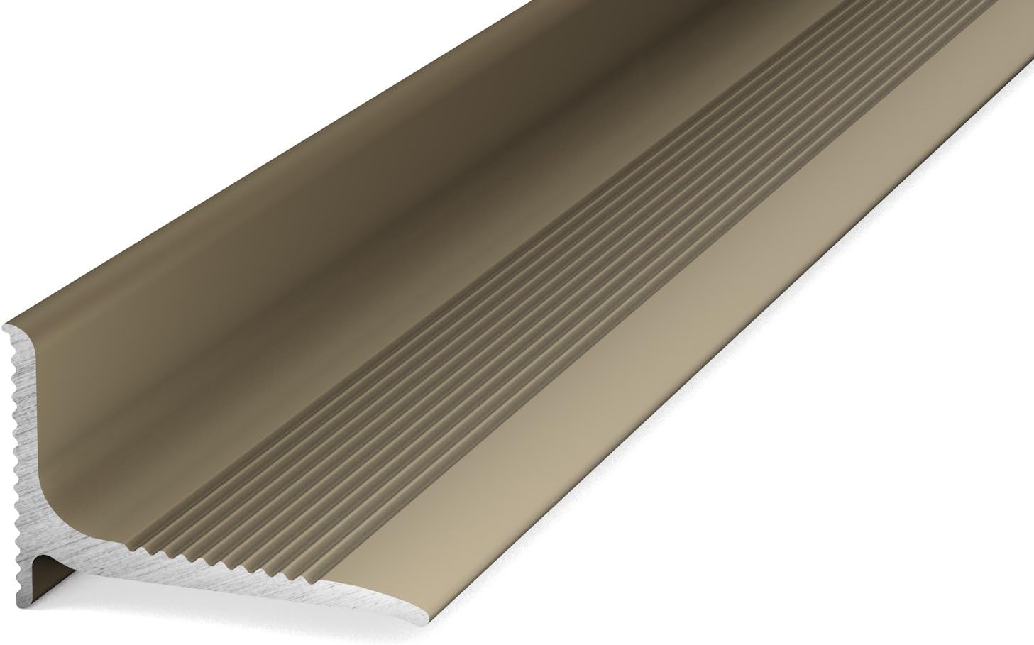 Übergangsprofil Klick Aus Aluminium - Länge 90cm Bis 200cm, Für Verschiedene Belagstärken, 6 Farben