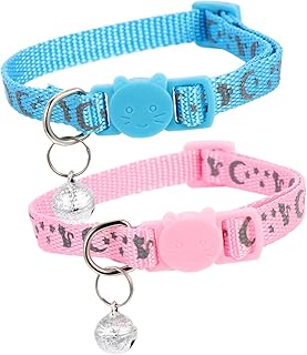 Ipetboom 2 Pçs Coleira De Segurança Para Gatos Coleira Refletiva Para Gato Gravata Para Gato Gravata Para Meninos Hijab Gola Cachecol Para Cachorro Gato Sino Gravata Decoração Para Gato