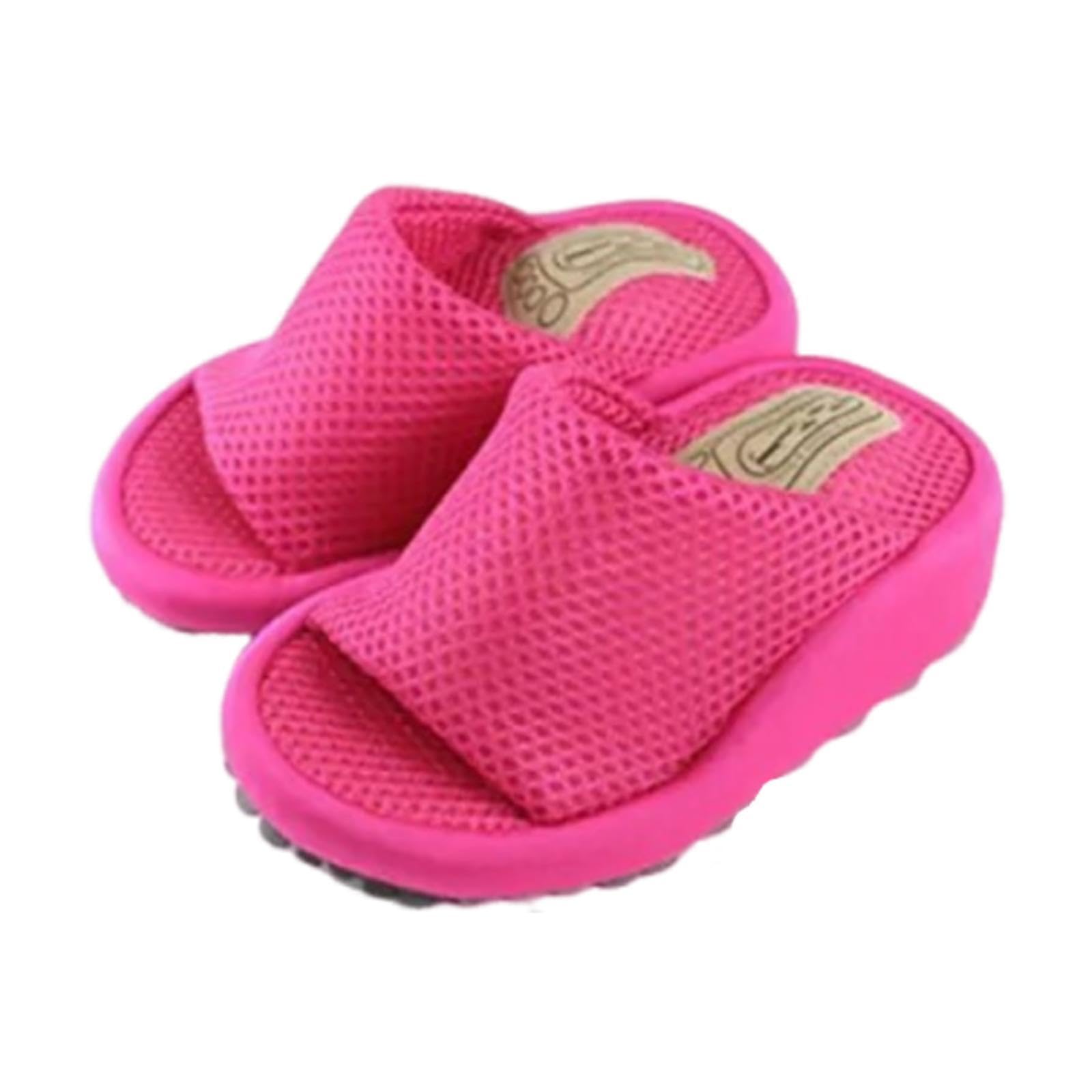 CALANDIS™ Wedge Sandal Slides Foot Massage Calf Stretcher Household Half Sole Slippers Rose | Balance Trainers | Fitness Equipment & Gear | Fitness Running & Yoga-image-30
