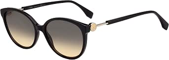 Fendi FF0373/S 807 Black Round Sunglasses 57mm