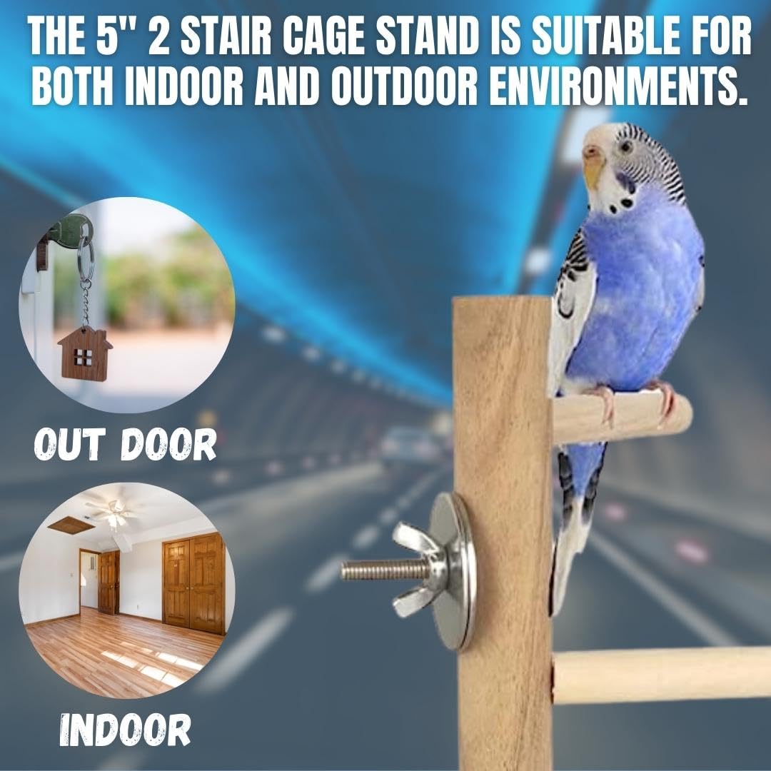 Wooden Stand Platform Birds Perch For Hamster Rat Mice