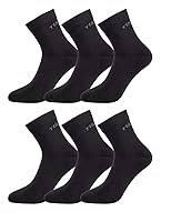 Algopix Similar Product 11 - TISOKS Mens and Womens 6Pack Black