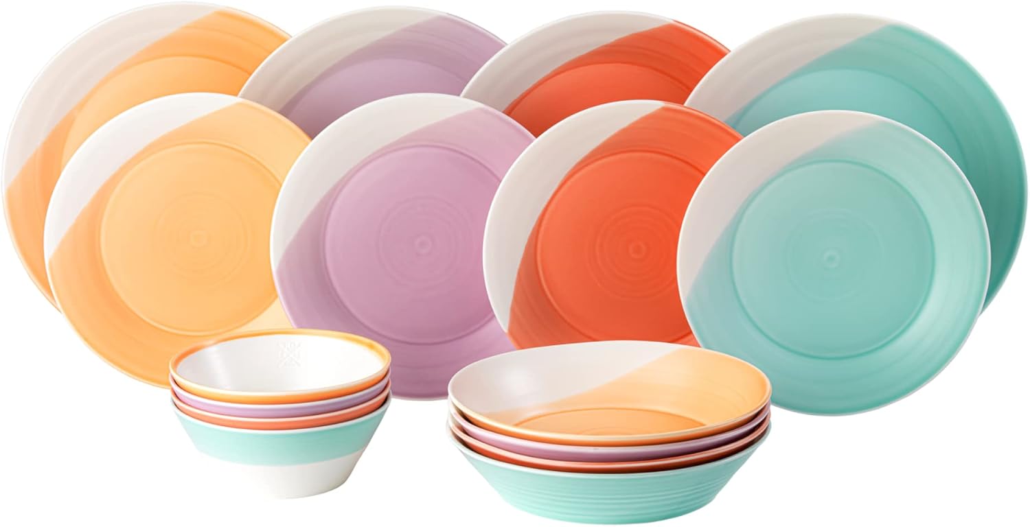 Bico Bird On Tree Ceramic 11 Inch Dinner Plates, Set Of 4, For Pasta, Salad, Maincourse, Microwave & Dishwasher Safe - View #10