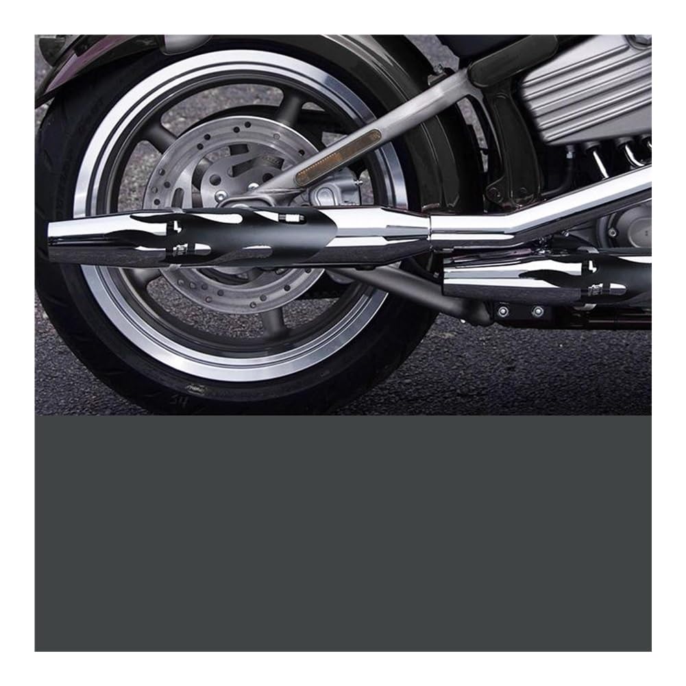 1PC Copertura Protettiva per Scudo Termico del Tubo di Scarico del Silenziatore della Motocicletta per Chopper(Color-S)
